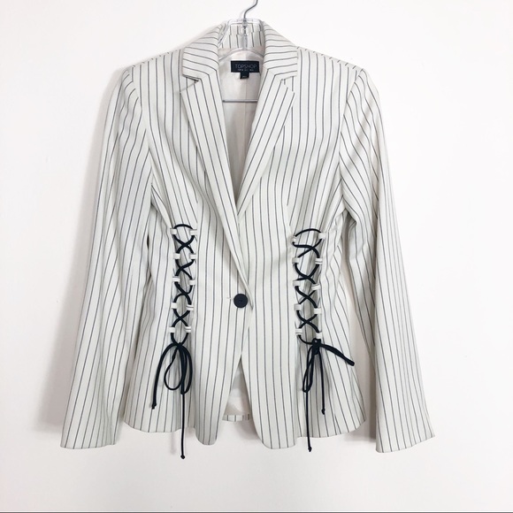 Topshop Jackets & Blazers - TOPSHOP STUNNING STRIPE BLAZER size 6